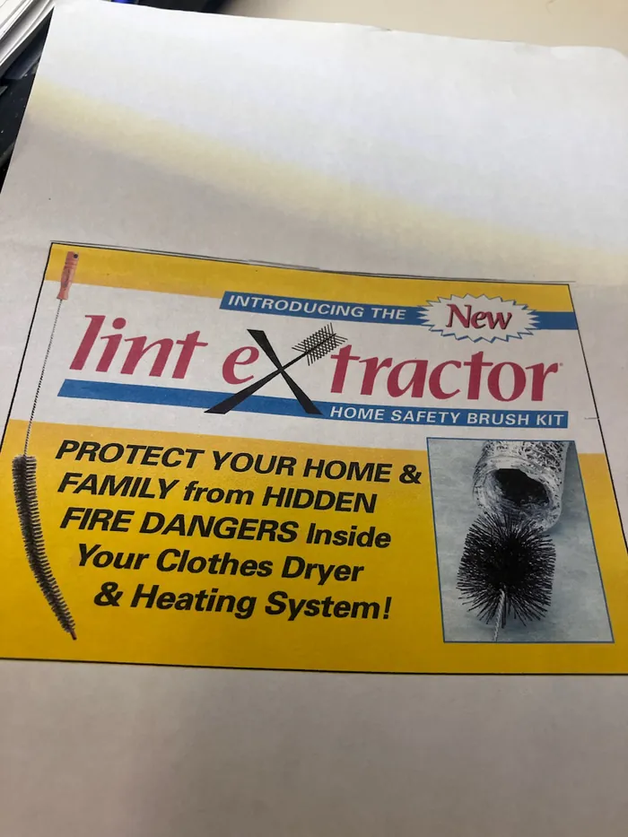 The original print ad for the Lint Extractor Home Safety Brush Kit